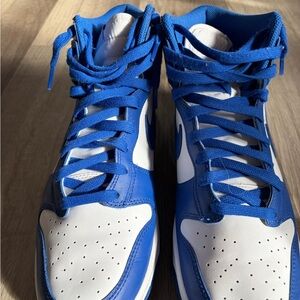 Nike Blue and White Men's Sneakers